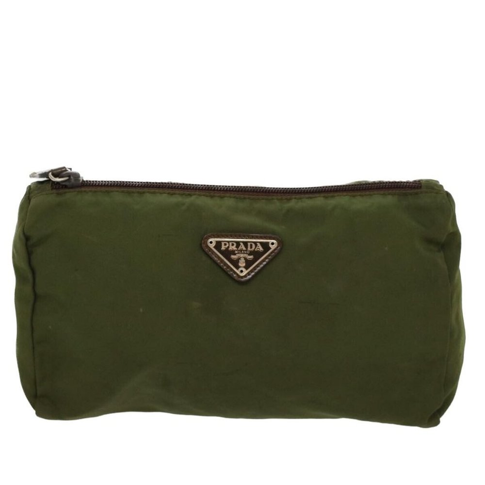PRADA Pouch Nylon Green Auth yb246 - Picture 16 of 16
